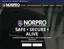 Tablet Screenshot of norpro.ca